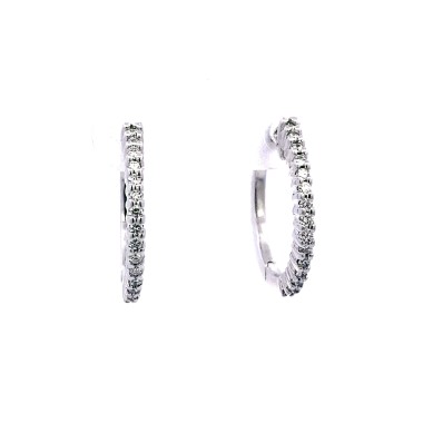 Cerchi con Diamanti Naturali 0,32 ct in oro bianco