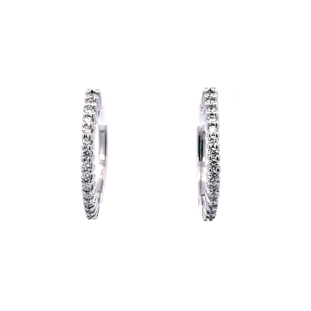 Cerchi con Diamanti Naturali 0,32 ct in oro bianco