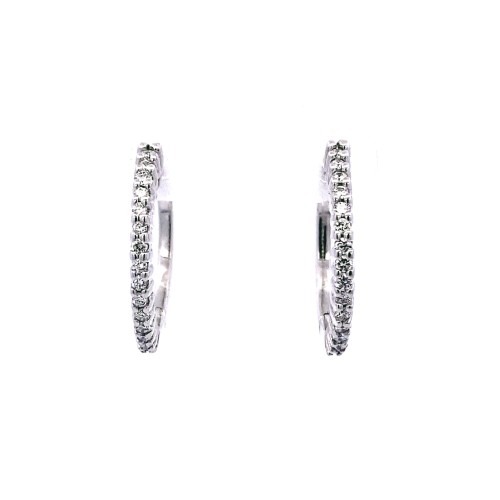 Cerchi con Diamanti Naturali 0,32 ct in oro bianco