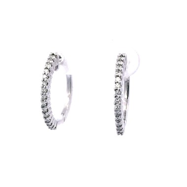 Cerchi con Diamanti Naturali 0,32 ct in oro bianco