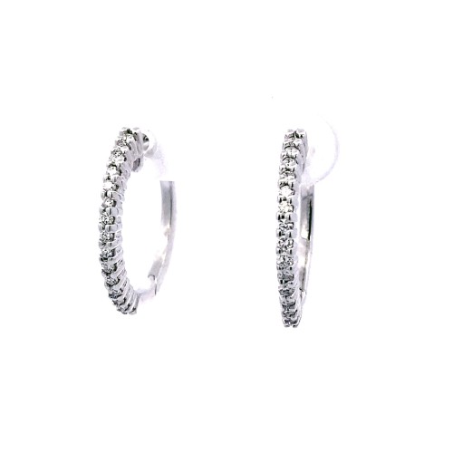 Cerchi con Diamanti Naturali 0,32 ct in oro bianco