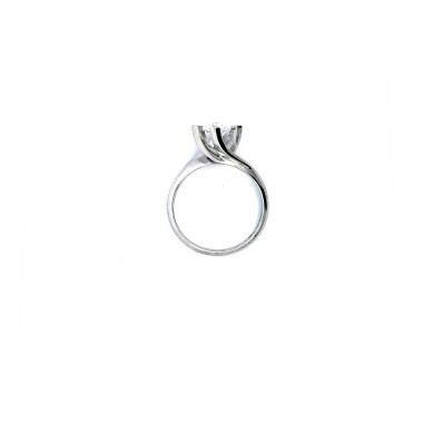 Anello con DIAMANTE NATURALE GIA 0,71 ct D VS1 montatura Valentino