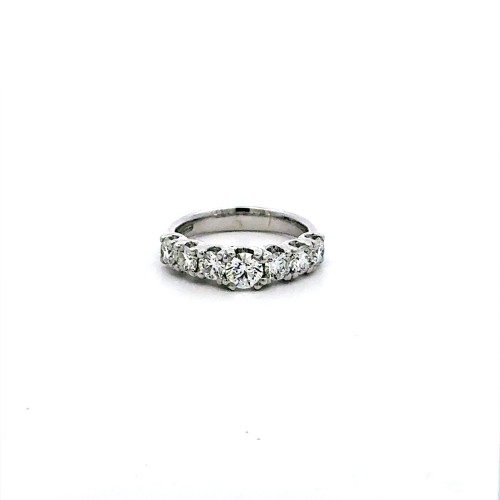Anello con DIAMANTE NATURALE certificato GIA 0,41 ct D VS1 e diamanti laterali 1,21 ct
