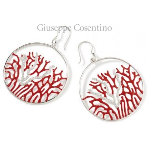 Misis REEF PARTY, Coral earrings