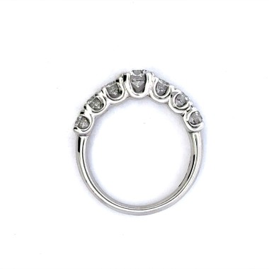 Anello con DIAMANTE NATURALE certificato GIA 0,41 ct D VS1 e diamanti laterali 1,21 ct