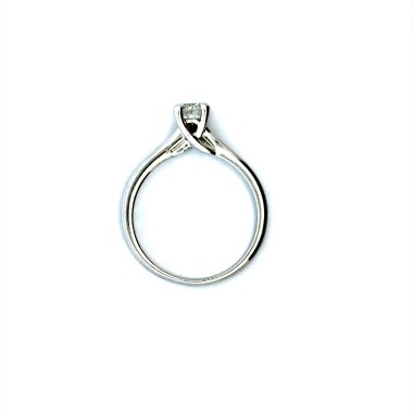 Anello con DIAMANTE NATURALE GIA 0,46 ct E VS1 Tripla Excellent