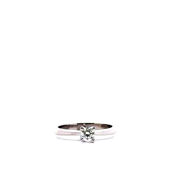 Anello con DIAMANTE NATURALE certificato GIA 0,30 ct D VVS2 Tripla Excellent