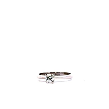 Anello con DIAMANTE NATURALE GIA 0,30 ct D VVS2 Tripla Excellent