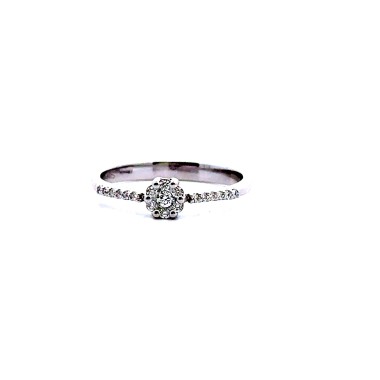 Anello Magic Solitario con Diamanti Naturali 0,17 ct
