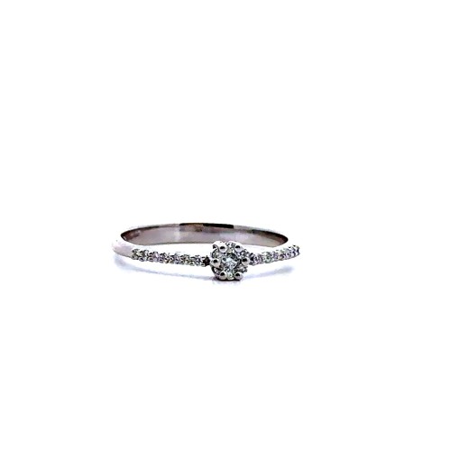 Anello Magic Solitario con Diamanti Naturali 0,15 ct
