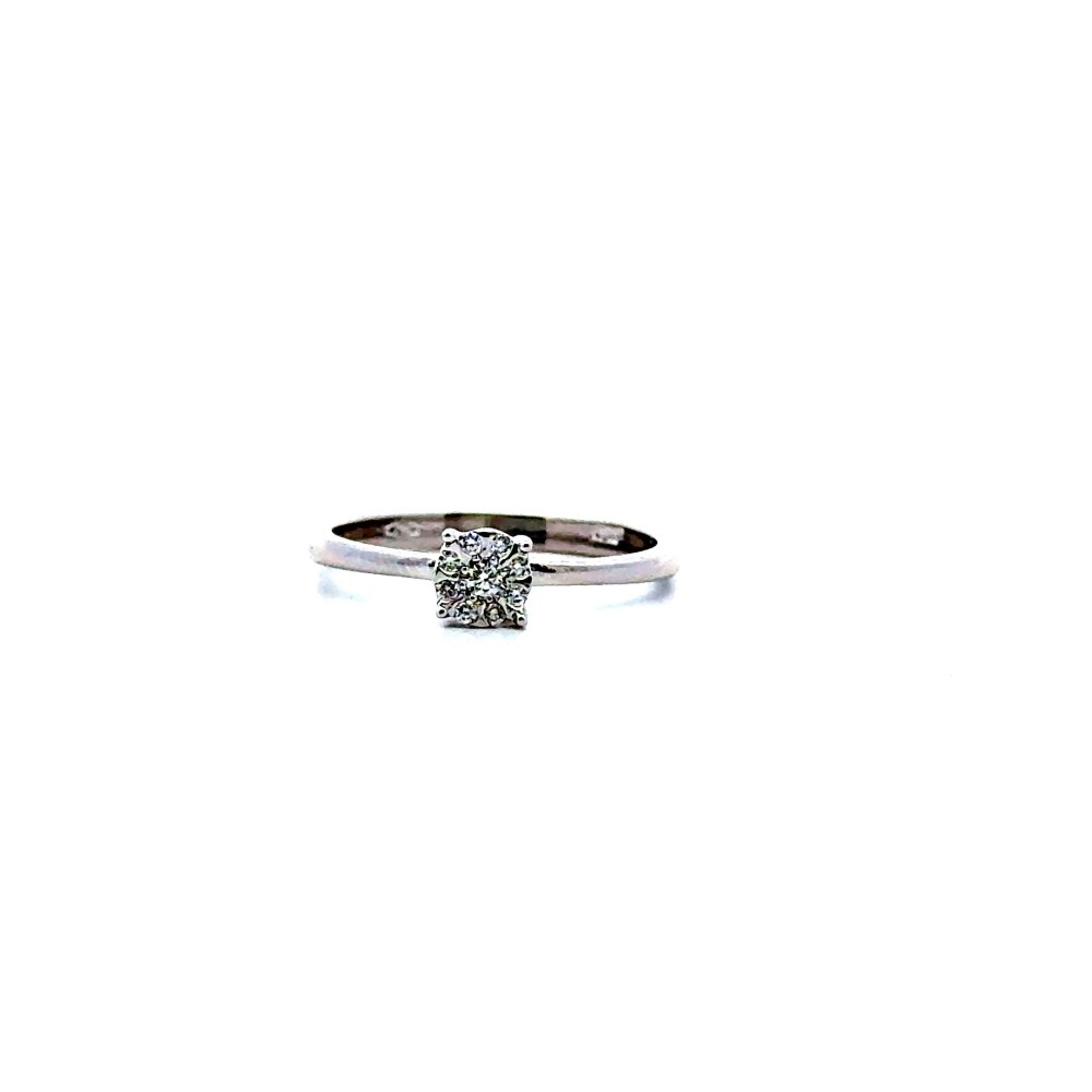 Anello Magic Solitario con Diamanti Naturali 0,08 ct