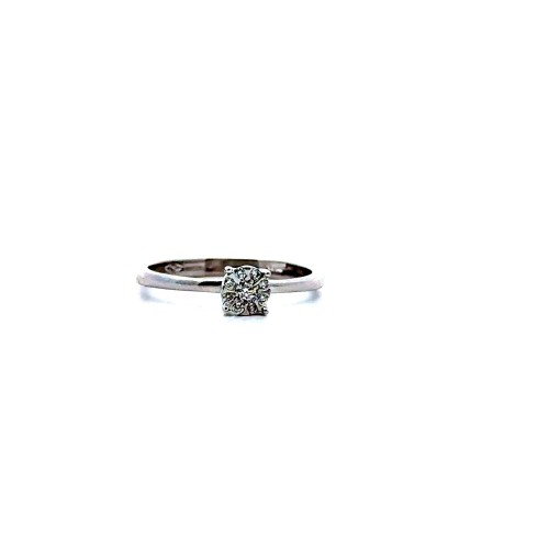 Anello Magic Solitario con Diamanti Naturali 0,08 ct
