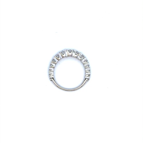 Anello Veretta a Scalare con Diamanti Naturali 1,05 ct