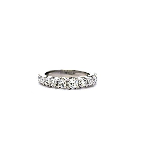 Anello Veretta a Scalare con Diamanti Naturali 1,05 ct