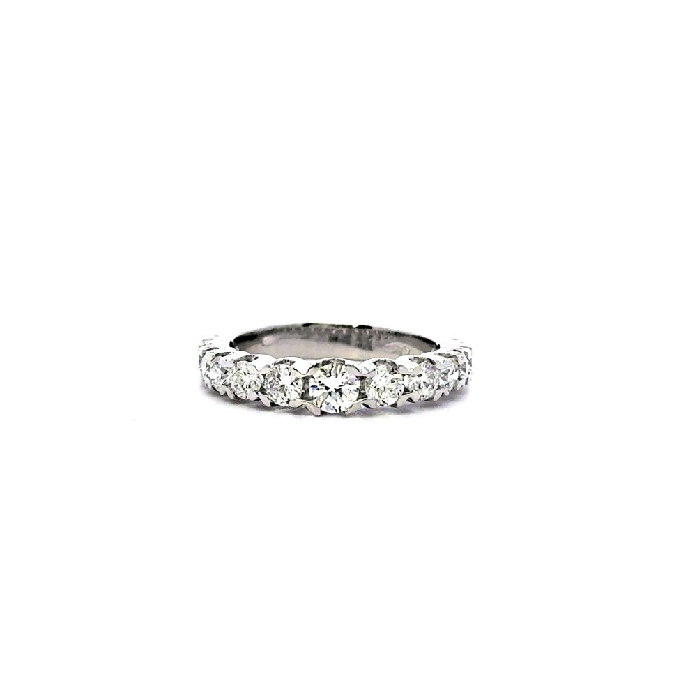 Anello Veretta a Scalare con Diamanti Naturali 1,05 ct