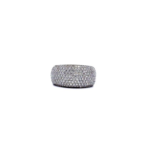 Anello a Fascia con Pavé di Diamanti 1,63 ct