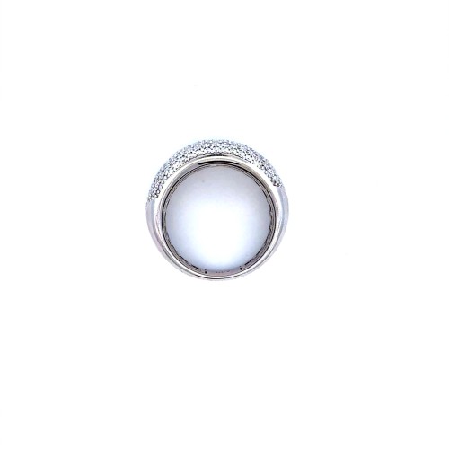 Anello a Fascia con Pavé di Diamanti 1,63 ct