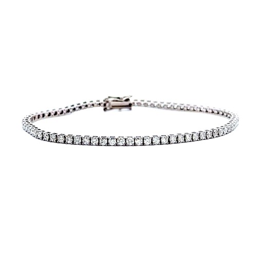 Bracciale Tennis con Diamanti Naturali 2,81 ct