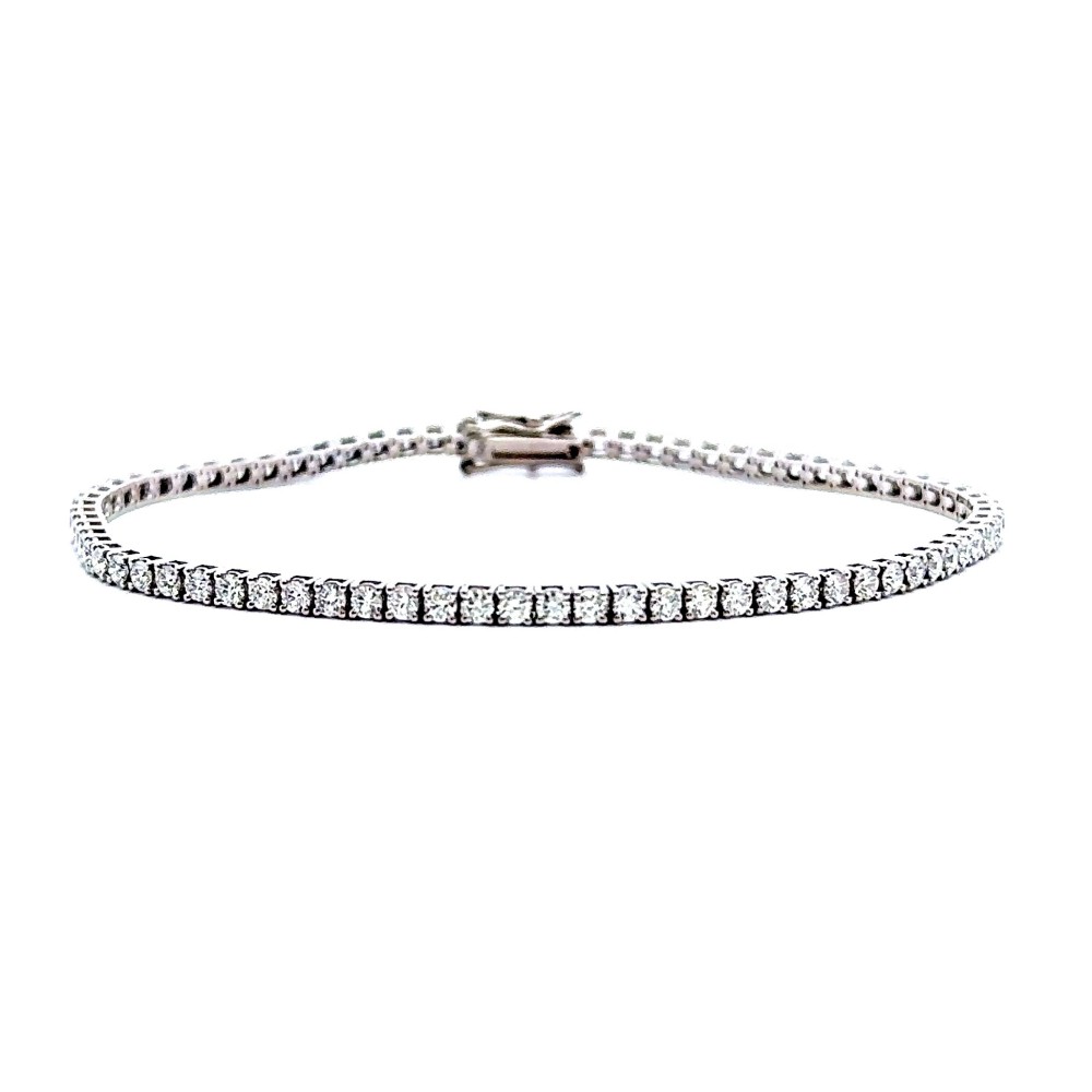 Bracciale Tennis con Diamanti Naturali 2,81 ct
