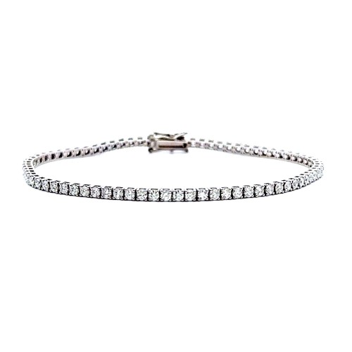 Bracciale Tennis con Diamanti Naturali 2,81 ct