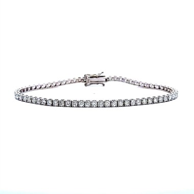 Bracciale Tennis con Diamanti Naturali 3,14 ct