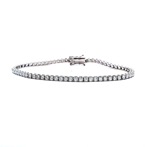 Bracciale Tennis con Diamanti Naturali 3,14 ct