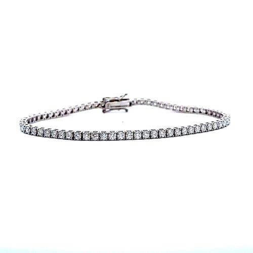 Bracciale Tennis con Diamanti Naturali 3,14 ct