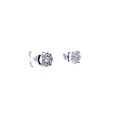 Orecchini Magic con Diamanti Naturali 0,32 ct F VS - Oro Bianco 18k
