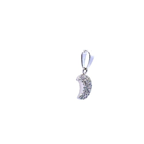 Ciondolo Luna con Diamanti Naturali 0,21 ct