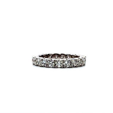 Anello Girodita con Diamanti Naturali 2,38 ct in Oro Bianco