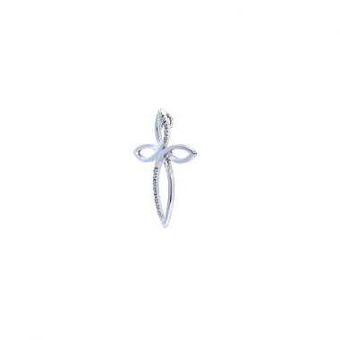Ciondolo Croce con Diamanti 0,07 ct