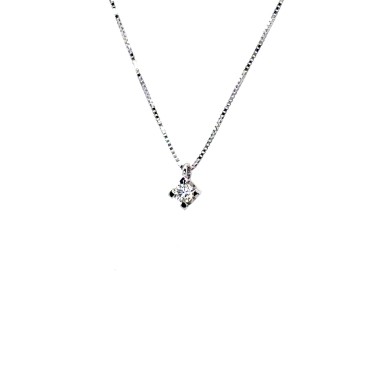 Collana con Punto Luce 0,06 ct F VS