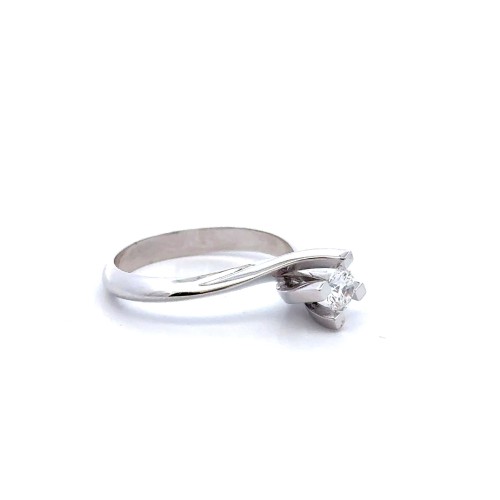 Anello Solitario Modello Valentino 0,31 ct, D, VS