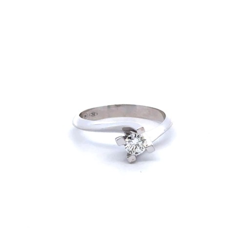 Anello Solitario Modello Valentino 0,30 ct, D, VS