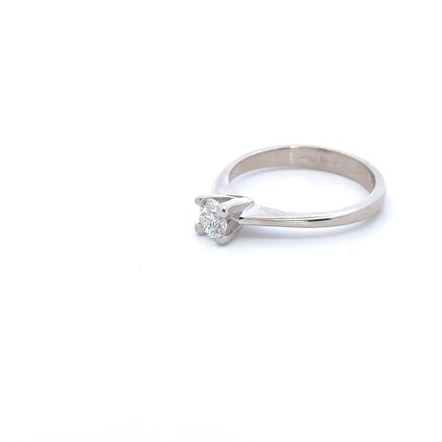 Anello Solitario con Diamante 0,41 ct D VS GIA