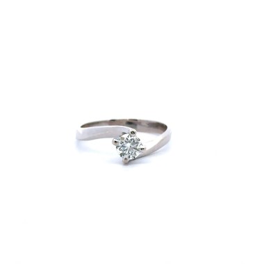 Anello Valentino con Diamante GIA 0,50 ct D VS
