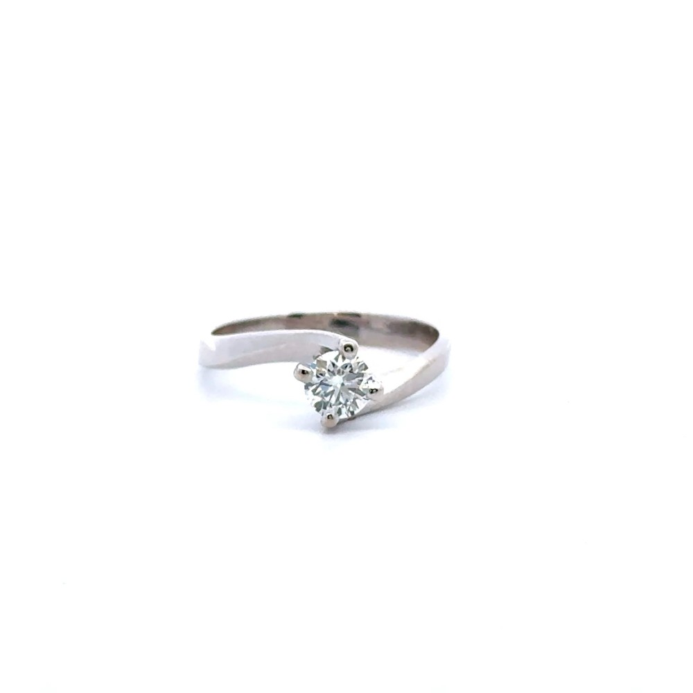 Anello Valentino con Diamante GIA 0,50 ct D VS