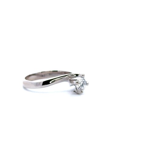 Anello Valentino con Diamante GIA 0,50 ct D VS
