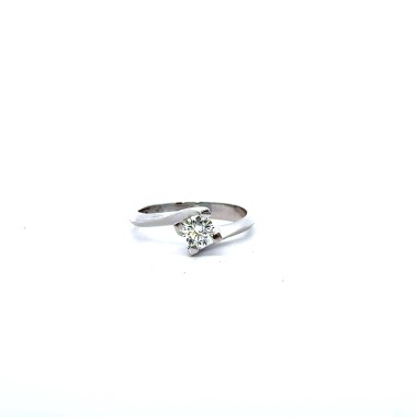 Anello Valentino con Diamante 0,42 ct D VS1 GIA