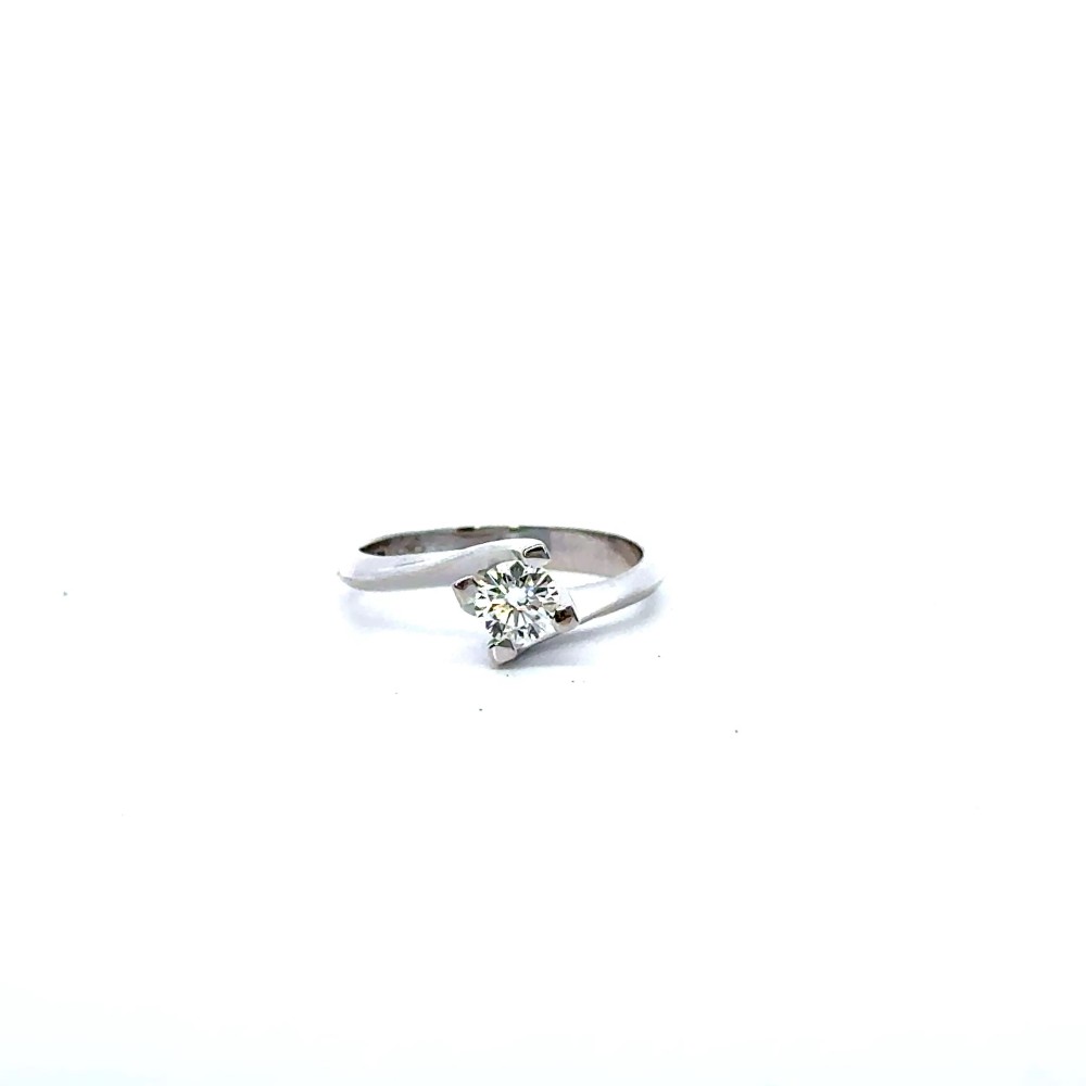 Anello Valentino con Diamante 0,42 ct D VS1 GIA