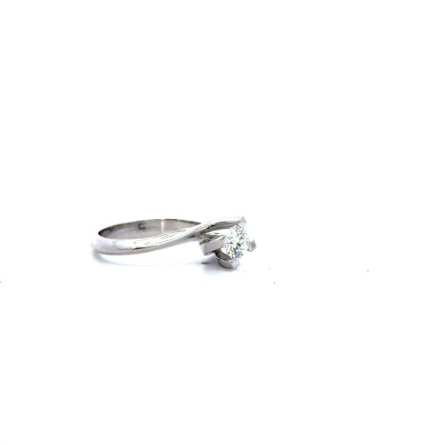 Anello Valentino con Diamante 0,42 ct D VS1 GIA