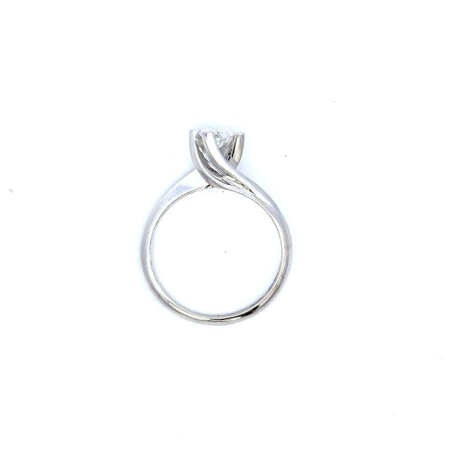 Anello Valentino con Diamante 0,42 ct D VS1 GIA