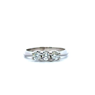 Anello Trilogy con Diamanti 0,41 ct D-F VVS