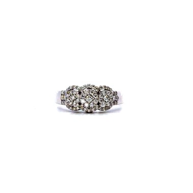 Anello Trilogy Magic con Diamante 0,40 ct D-F VVS in Oro Bianco 18 Carati