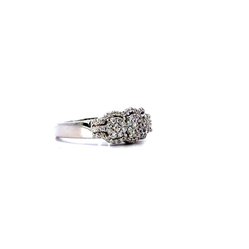 Anello Trilogy Magic con Diamante 0,40 ct D-F VVS in Oro Bianco 18 Carati