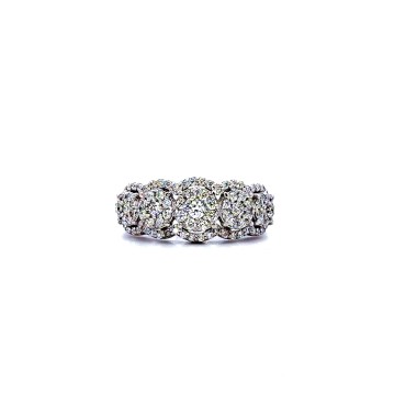 Anello Veretta Magic con Diamante 0,72 ct F VVS in Oro Bianco 18 Carati