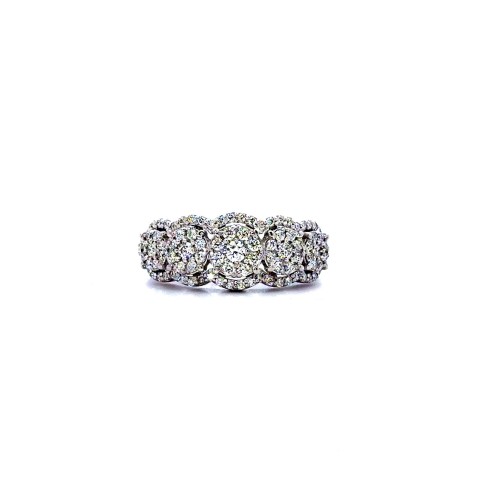 Anello Veretta Magic con Diamante 0,72 ct F VVS in Oro Bianco 18 Carati
