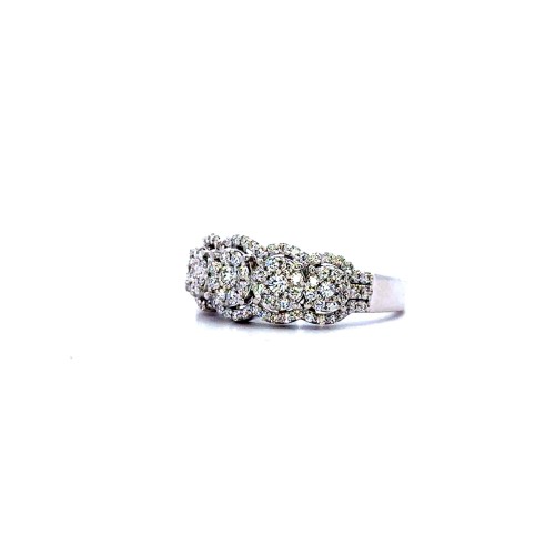 Anello Veretta Magic con Diamante 0,72 ct F VVS in Oro Bianco 18 Carati