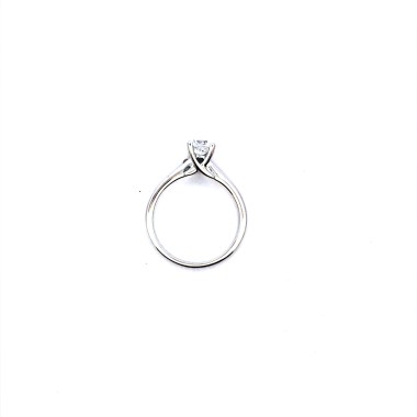 Anello Solitario con Diamante GIA 0,73 ct in Oro Bianco