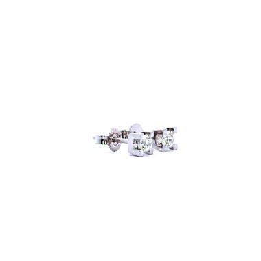 Orecchini con Diamanti Naturali 0,37 ct in Oro Bianco